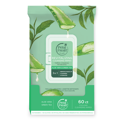 Revitalizing Aloe Vera & Green Tea Makeup Removing Cleansing Wipes