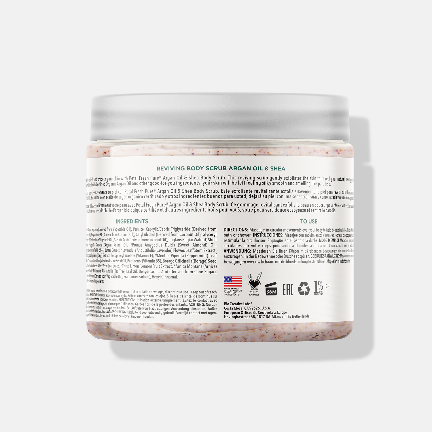 Reviving Body Scrub with Argan Oil &amp; Shea