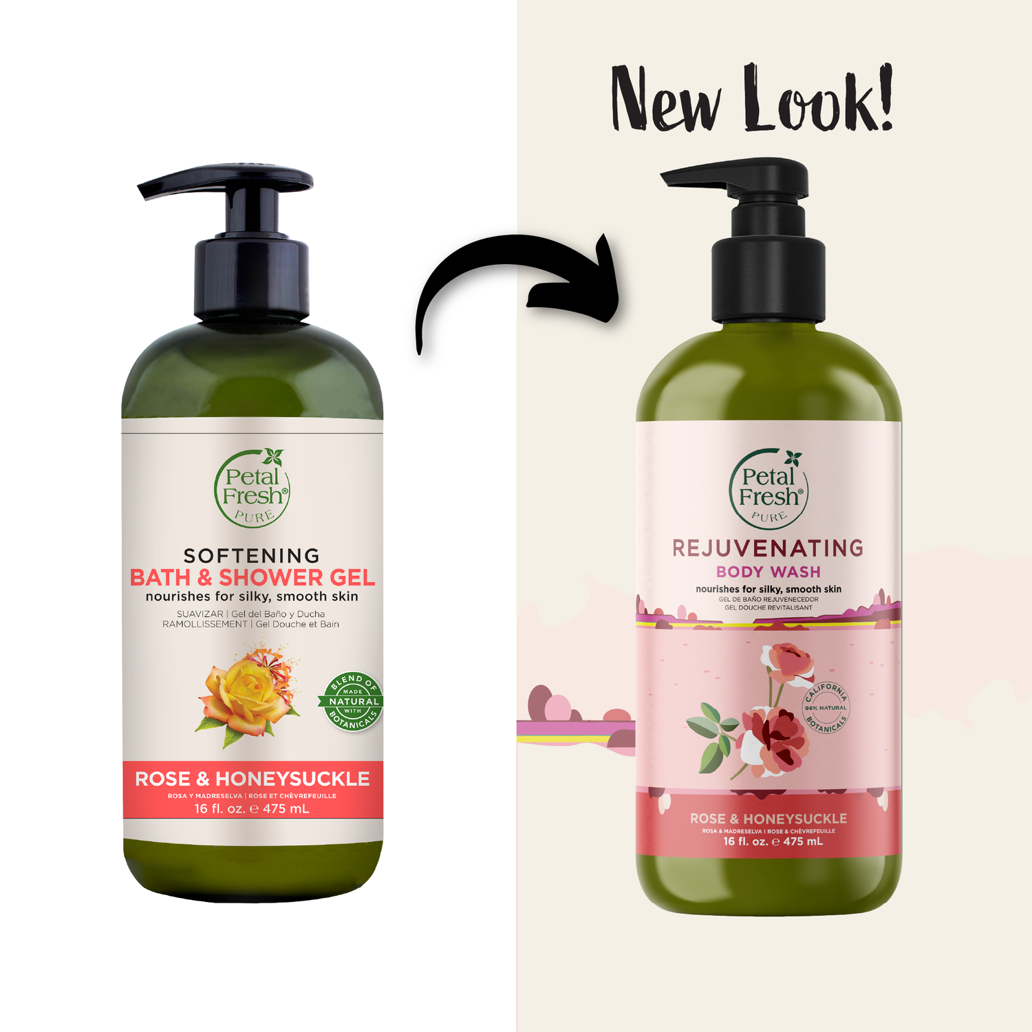 Softening Rose &amp; Honeysuckle Body Wash