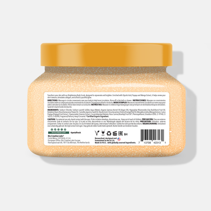 Brightening Body Scrub with Mango &amp; Papaya, 16oz