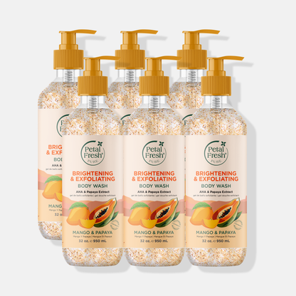 Brightening &amp; Exfoliating Mango &amp; Papaya Body Wash, 32oz