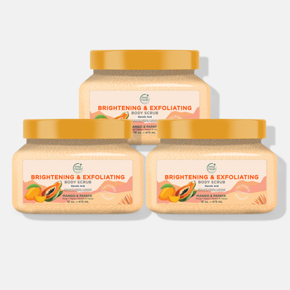 Brightening Body Scrub with Mango &amp; Papaya, 16oz