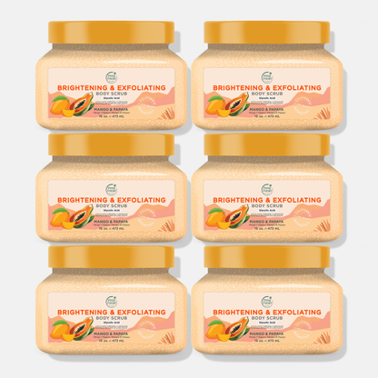 Brightening Body Scrub with Mango &amp; Papaya, 16oz