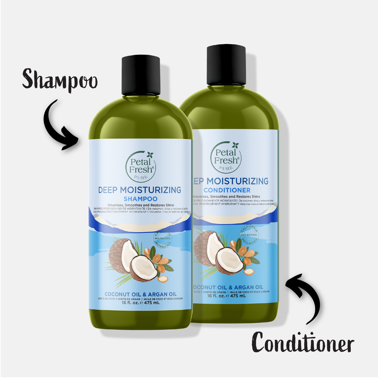 Deep Moisturizing Shampoo with Coconut &amp; Argan Oil
