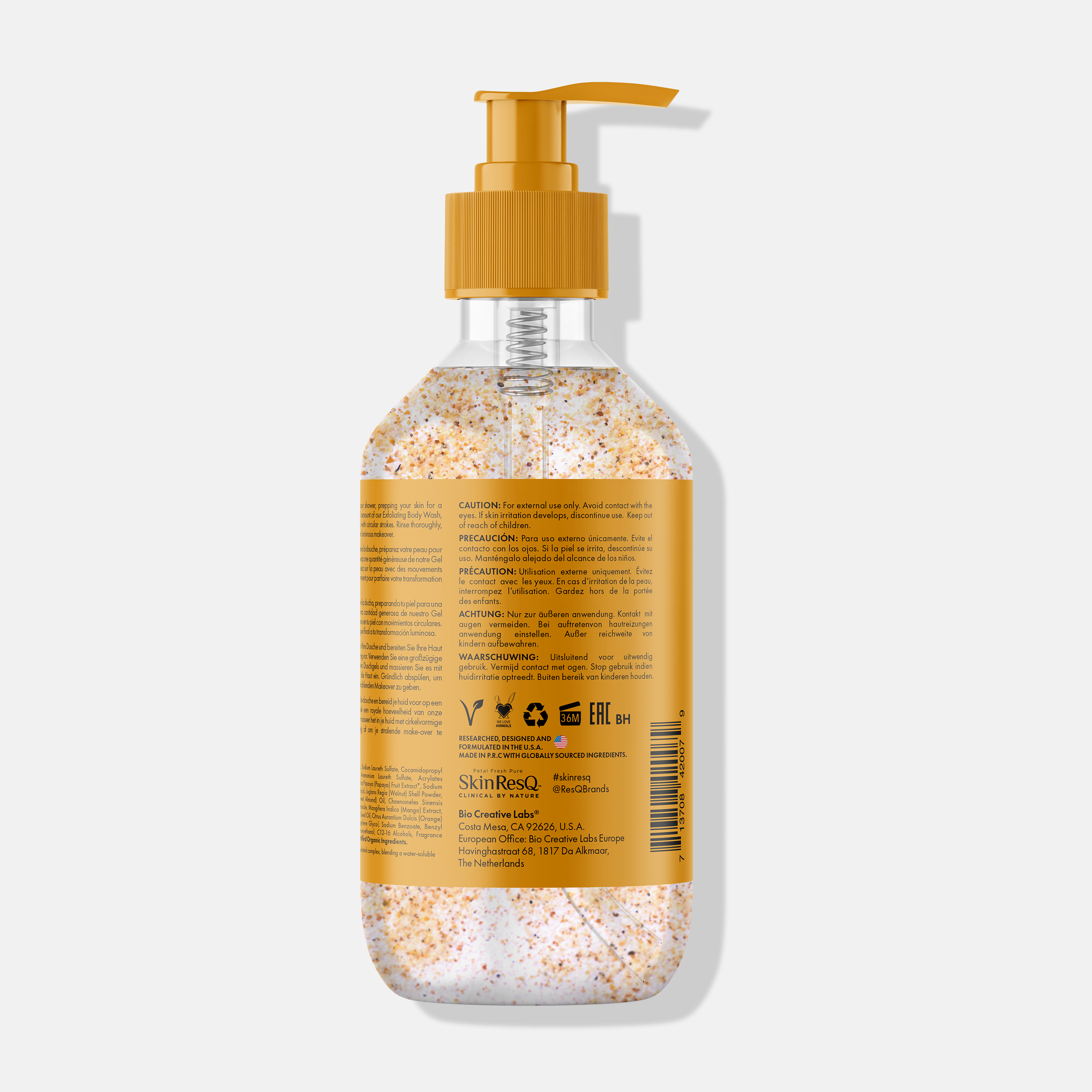 Skin ResQ Exfoliating Body Wash, 16oz