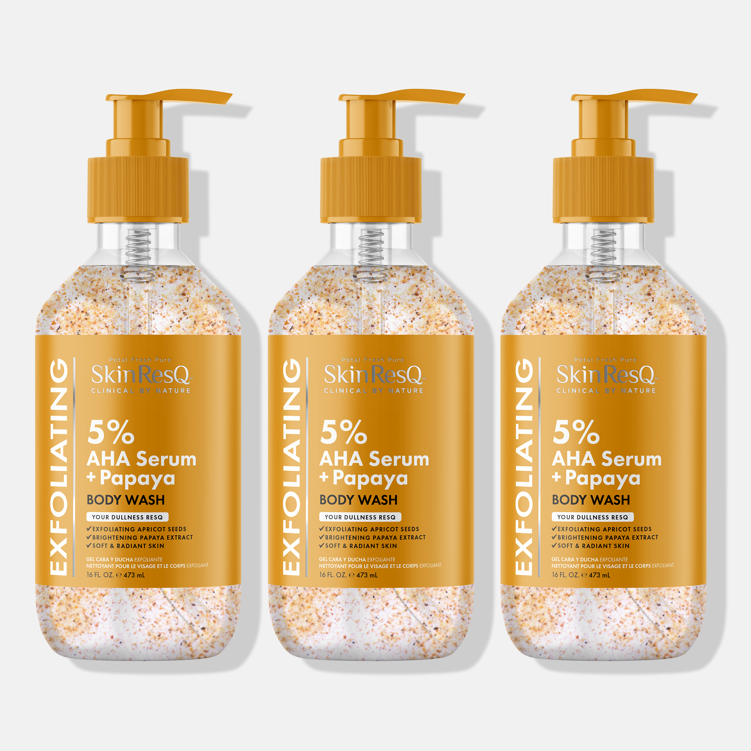 Skin ResQ Exfoliating Body Wash, 16oz