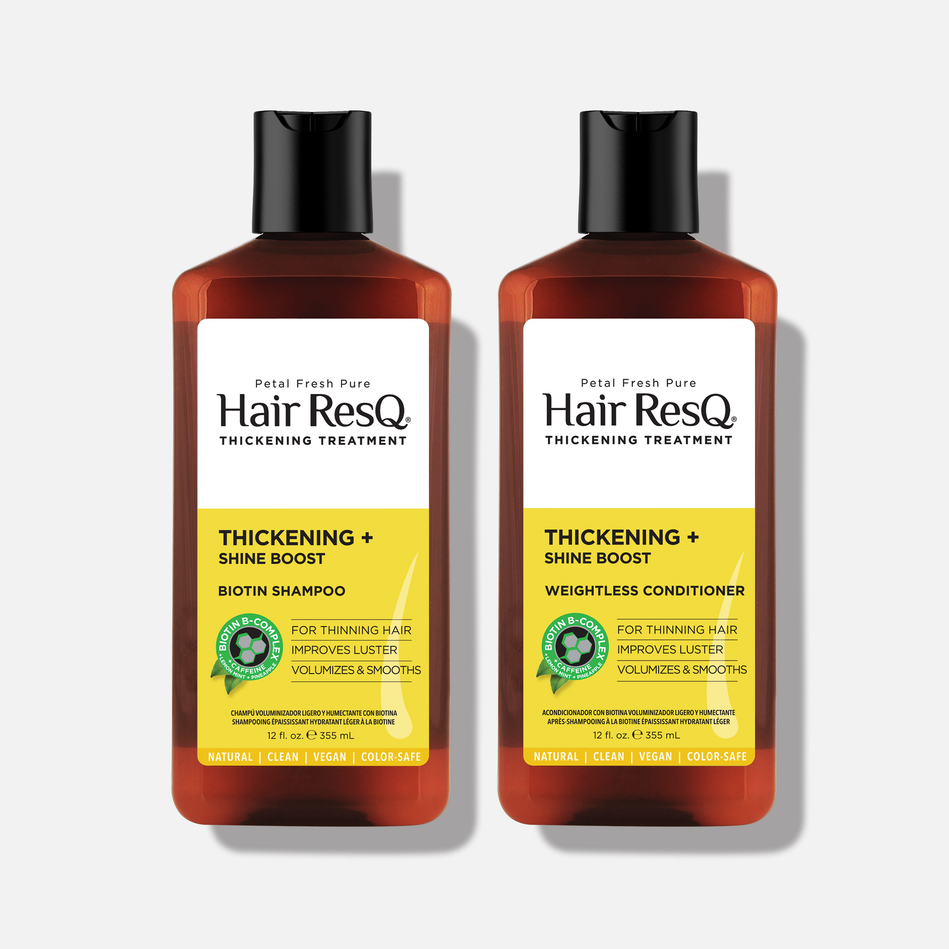 Hair ResQ Shine Boost Shampoo & Conditioner Duo – Petal Fresh