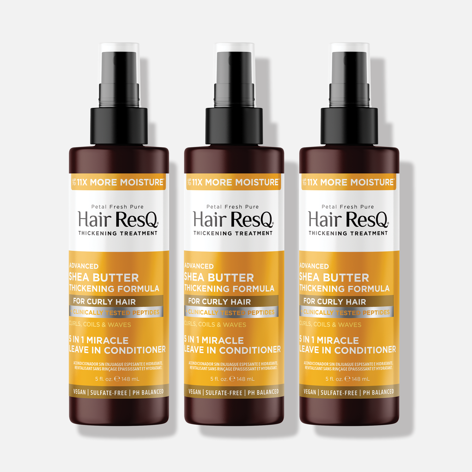 Hair ResQ Advanced Shea Butter 5 in 1 Miracle Leave-In Conditioner, 5oz