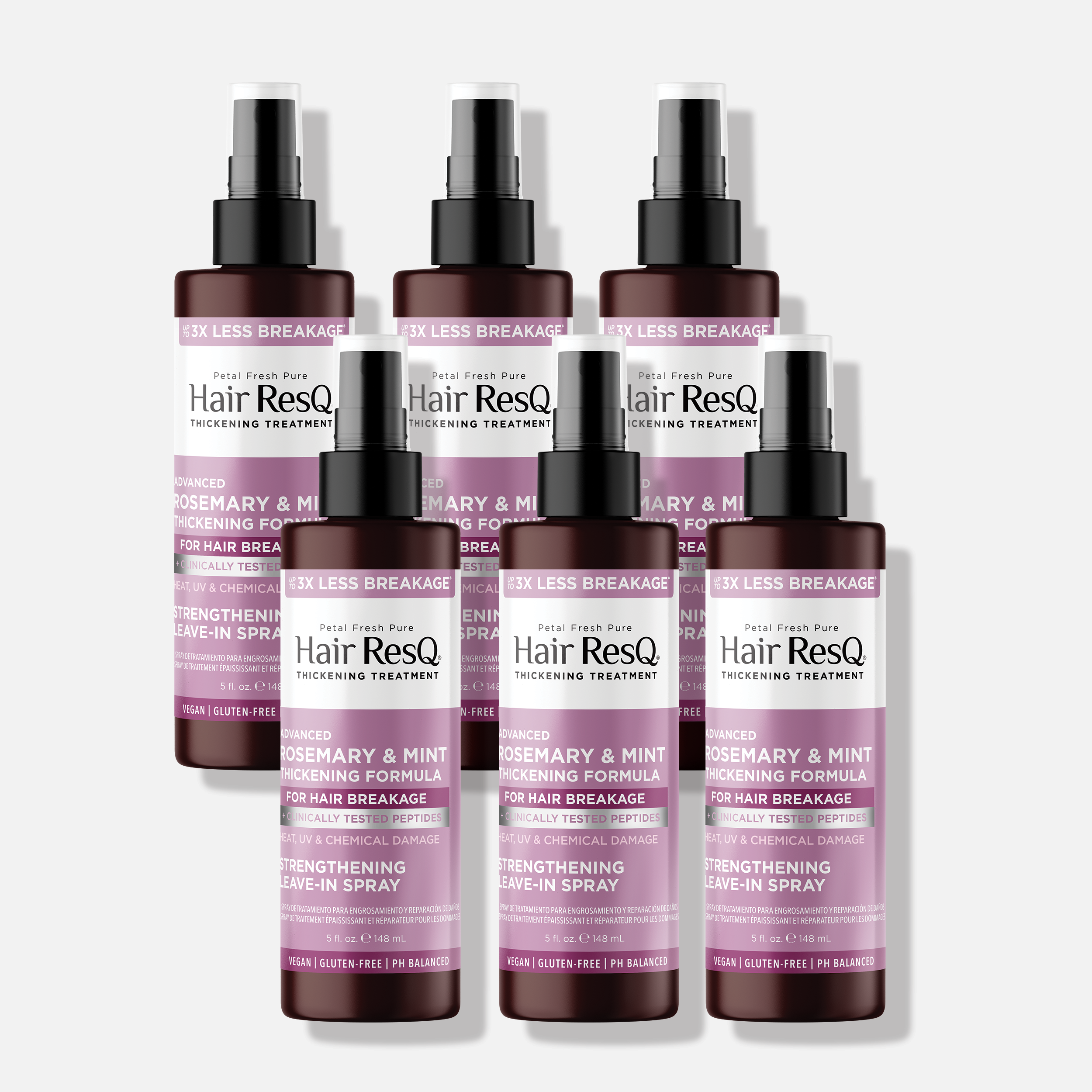 Hair ResQ Advanced Rosemary &amp; Mint Strengthening Leave-In Spray, 5oz