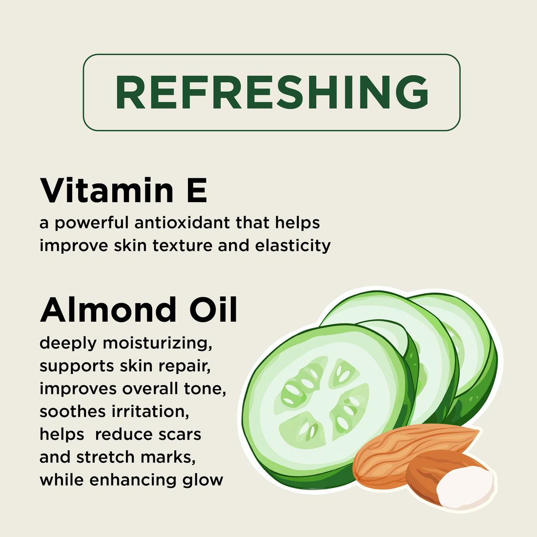 Refreshing Body Oil with Cucumber, 8oz
