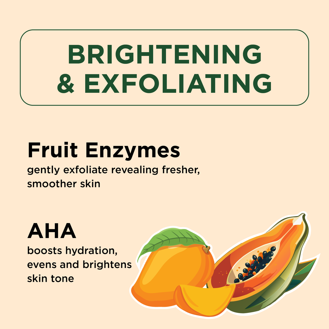 Brightening Body Scrub with Mango &amp; Papaya, 16oz
