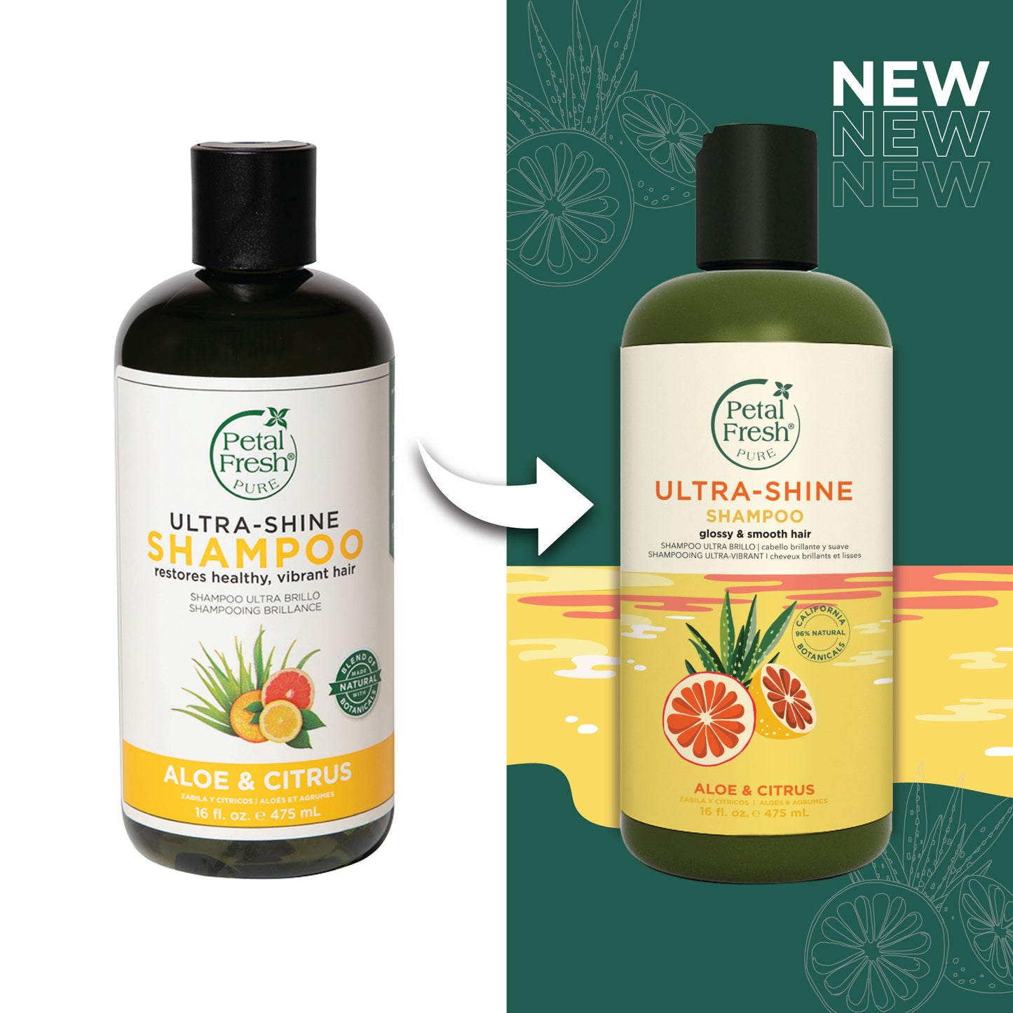 Ultra-Shine Shampoo with Aloe Vera and Citrus