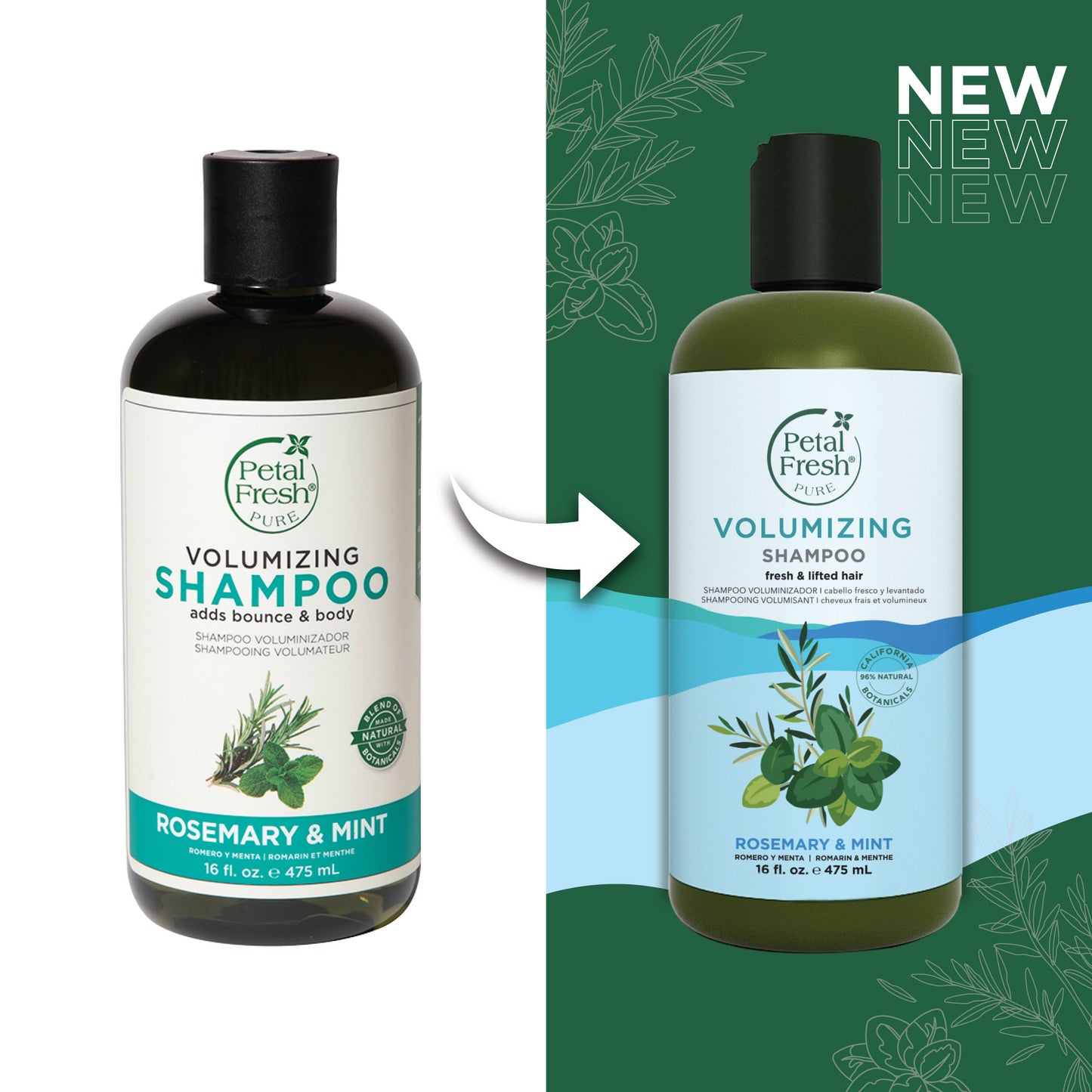 Volumizing Shampoo with Rosemary and Mint