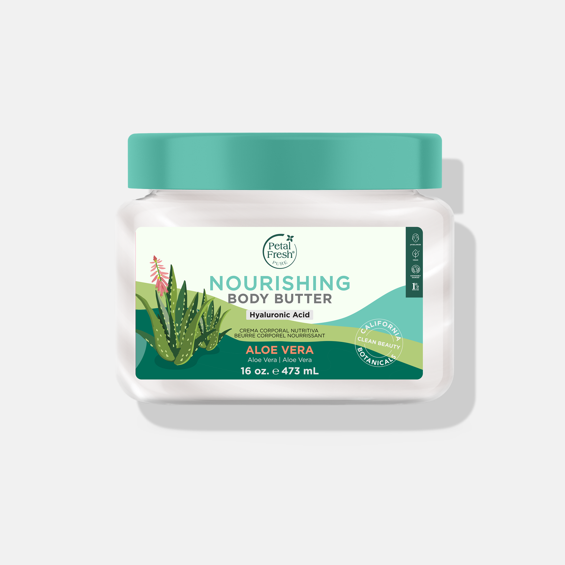 Nourishing Body Butter with Aloe Vera, 16oz 1 Pack