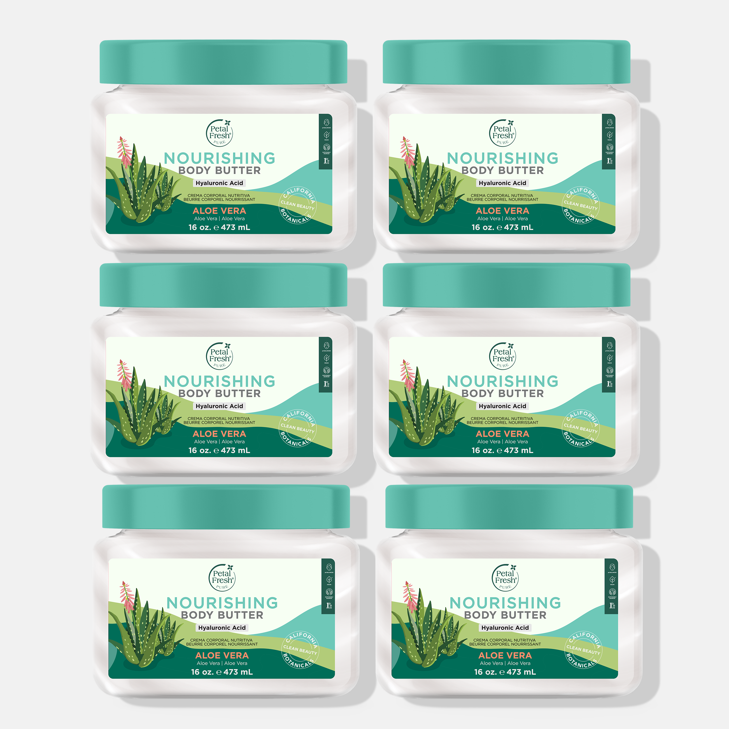 Nourishing Body Butter with Aloe Vera, 16oz