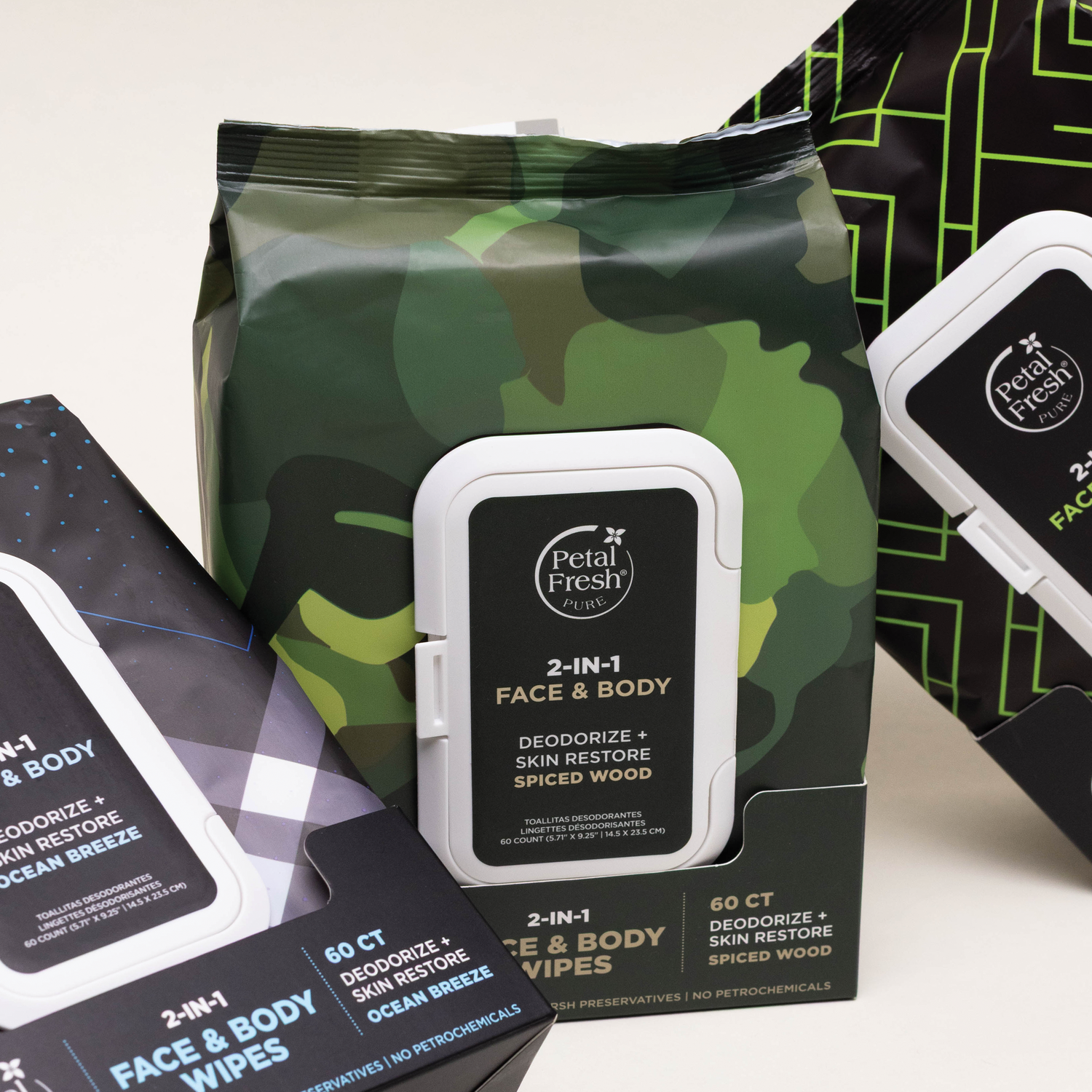 Cooling Mint Deodorizing &amp; Restoring Full Body Wipes