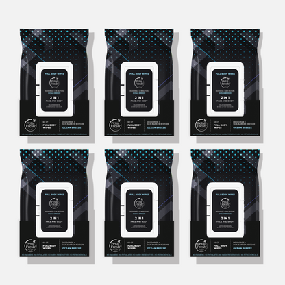 Cooling Mint Deodorizing &amp; Restoring Full Body Wipes