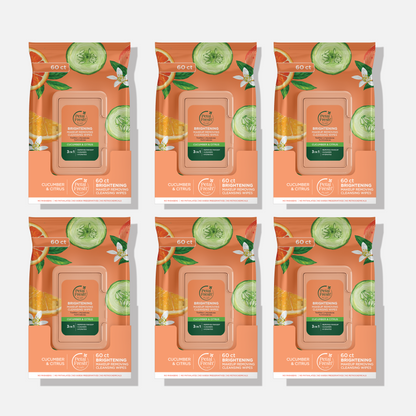 Brightening Cucumber &amp; Citrus Makeup Removing Cleansing Wipes