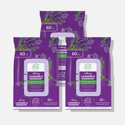 Calming Lavender &amp; Rosemary Makeup Removing Cleansing Wipes