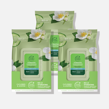 Hydrating Cucumber &amp; Jasmine Makeup Removing Cleansing Wipes