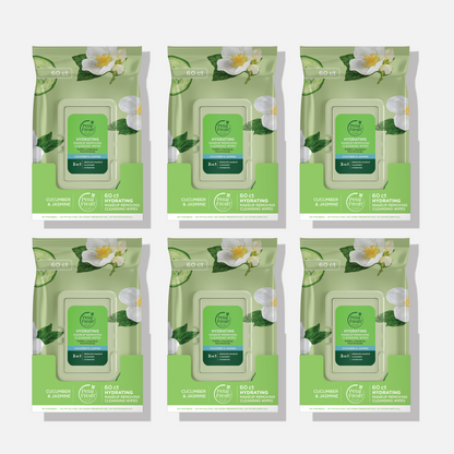 Hydrating Cucumber &amp; Jasmine Makeup Removing Cleansing Wipes