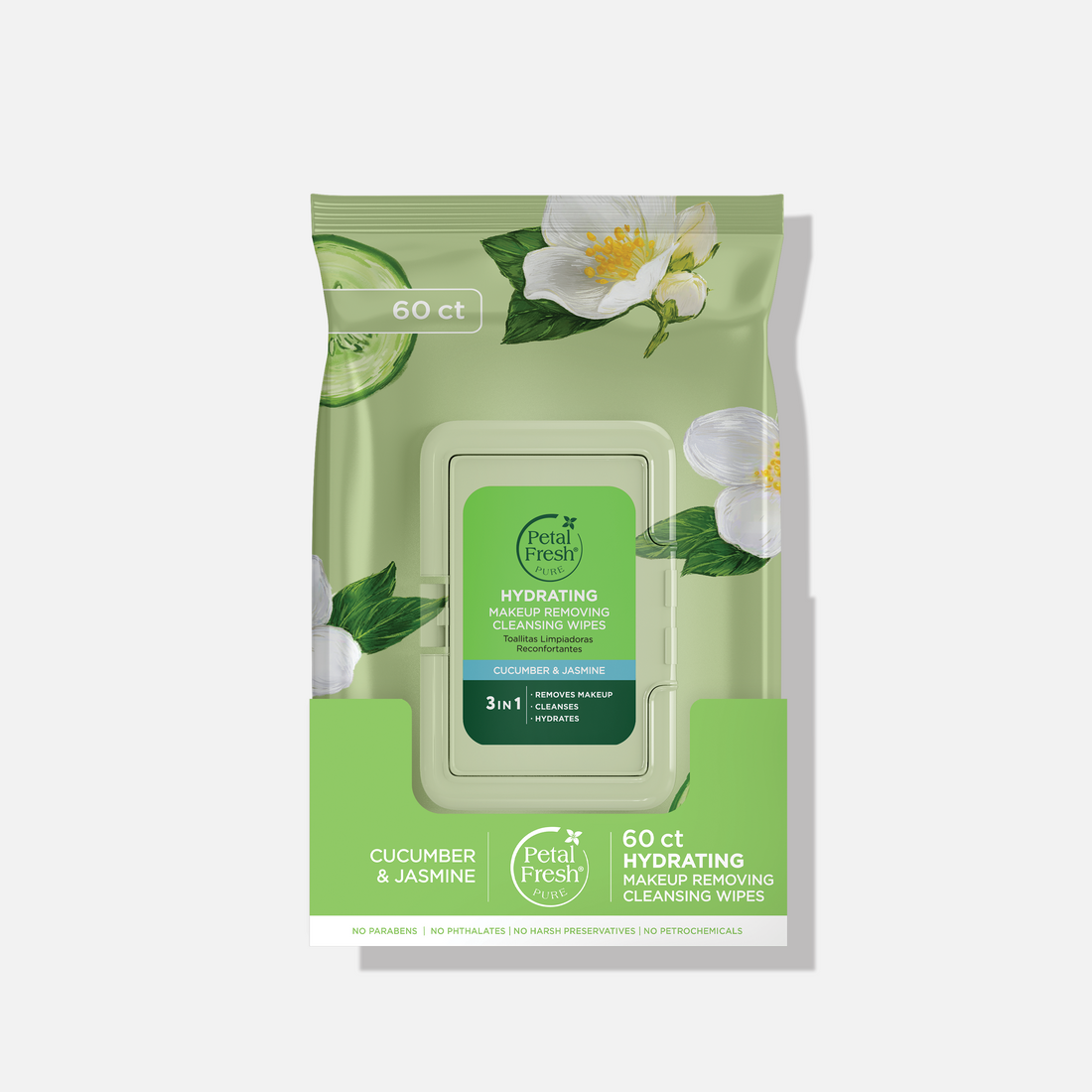 Hydrating Cucumber &amp; Jasmine Makeup Removing Cleansing Wipes