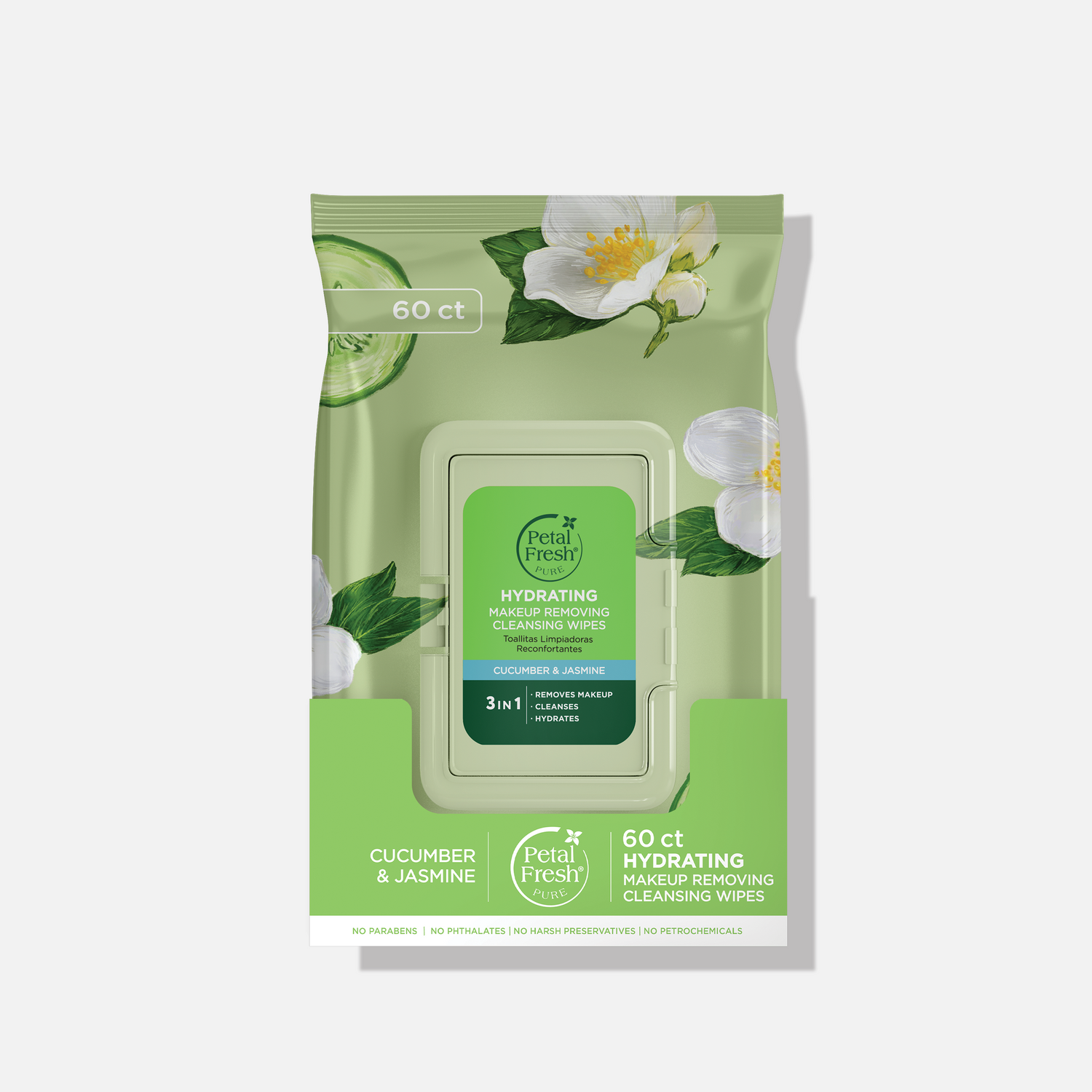 Hydrating Cucumber &amp; Jasmine Makeup Removing Cleansing Wipes