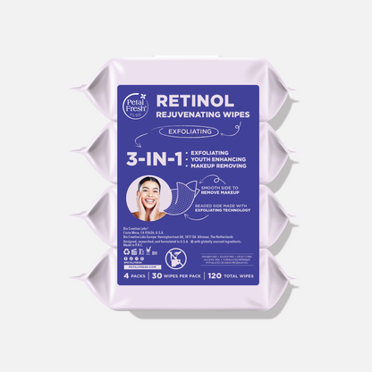 Rejuvenating Retinol Exfoliating Wipes