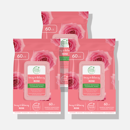 Toning &amp; Balancing Rose Makeup Removing Cleansing Wipes
