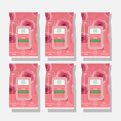 Toning &amp; Balancing Rose Makeup Removing Cleansing Wipes