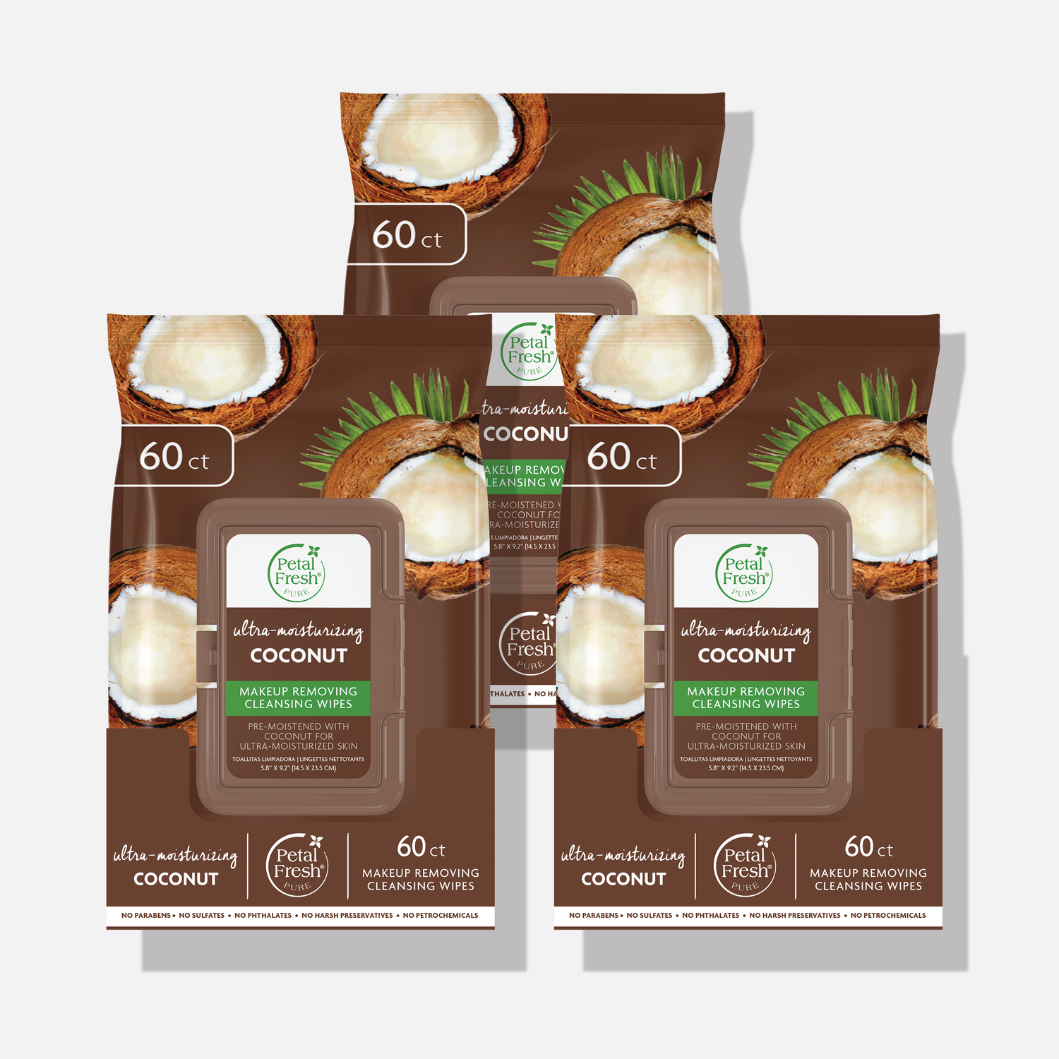 Ultra-Moisturizing Coconut Makeup Removing Cleansing Wipes