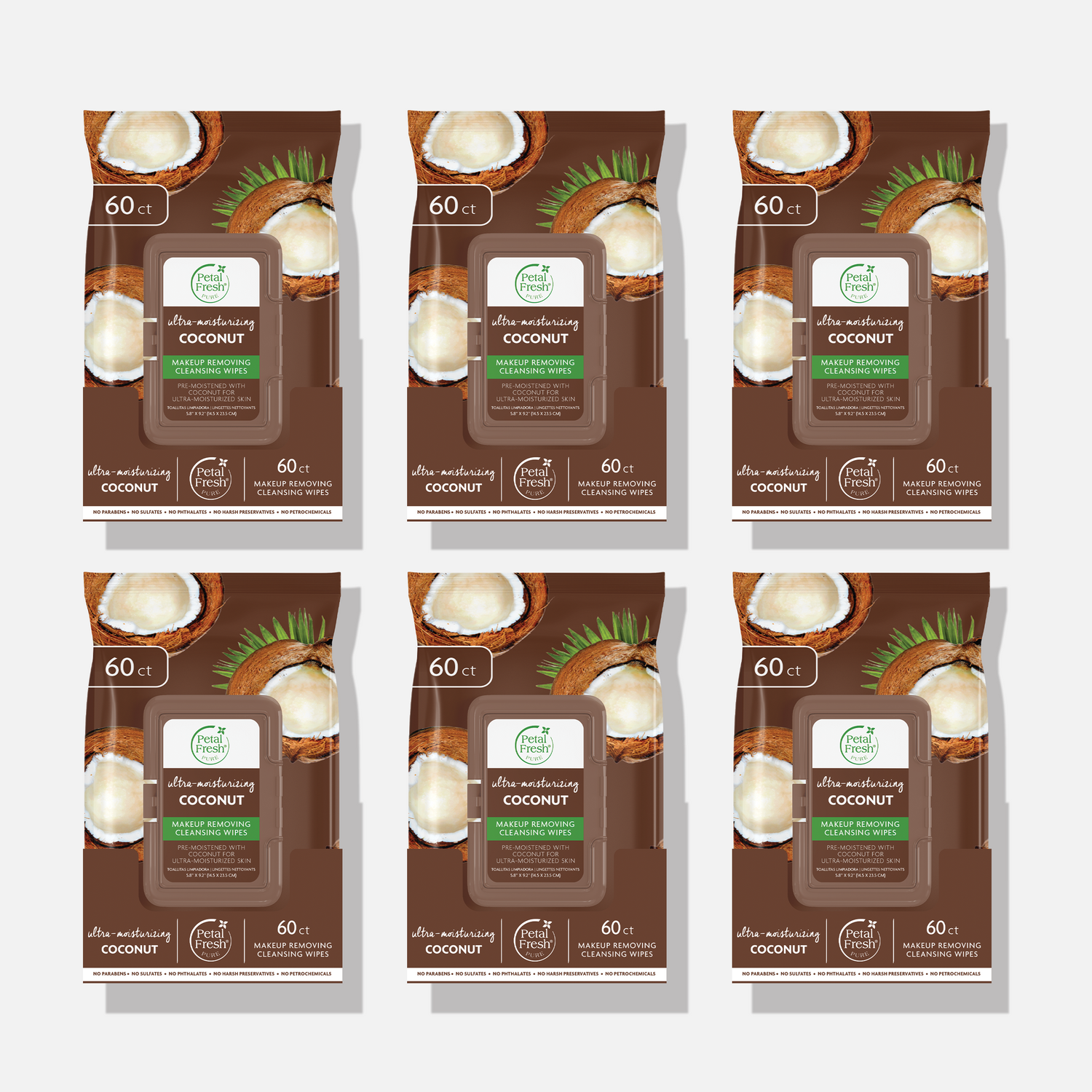 Ultra-Moisturizing Coconut Makeup Removing Cleansing Wipes
