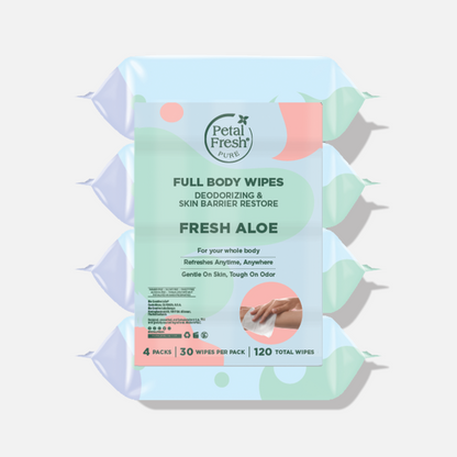 Fresh Aloe Deodorizing &amp; Restoring Full Body Wipes
