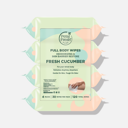 Fresh Cucumber Deodorizing &amp; Restoring Full Body Wipes