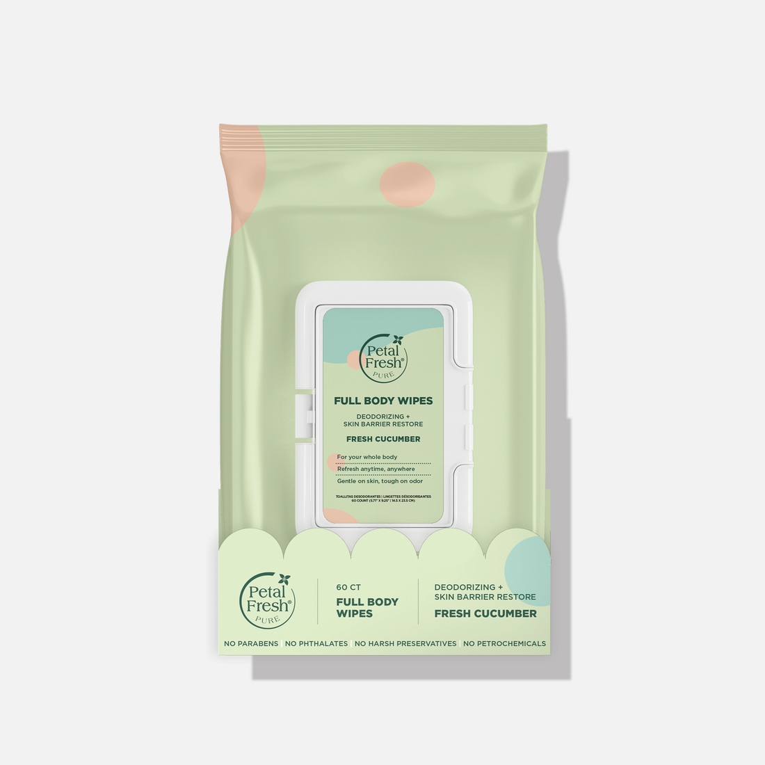 Fresh Cucumber Deodorizing &amp; Restoring Full Body Wipes