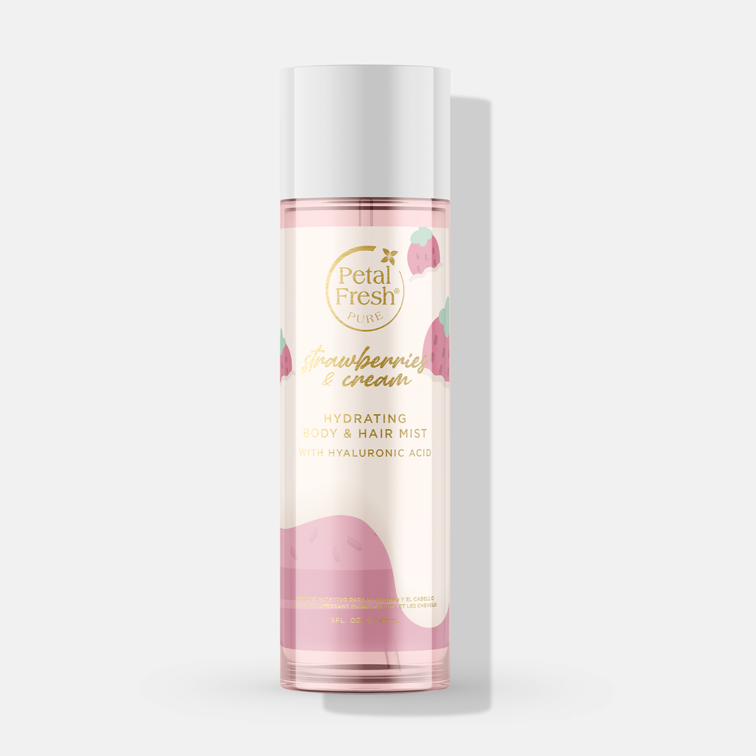 Petal Fresh Strawberries &amp; Cream Hydrating Body &amp; Hair Mist with Hyaluronic Acid