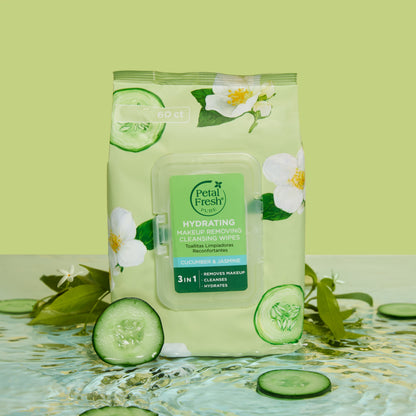 Hydrating Cucumber &amp; Jasmine Makeup Removing Cleansing Wipes