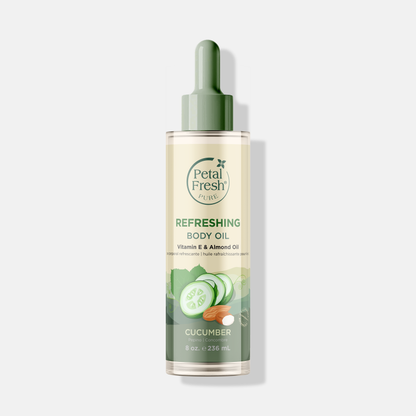 Refreshing Body Oil with Cucumber, 8oz