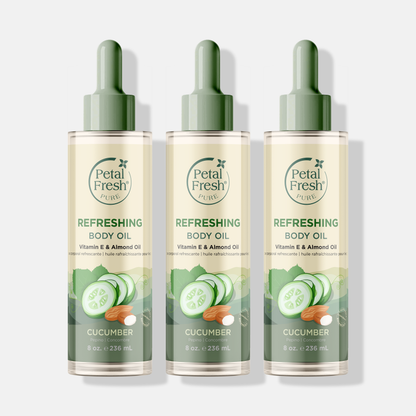 Refreshing Body Oil with Cucumber, 8oz