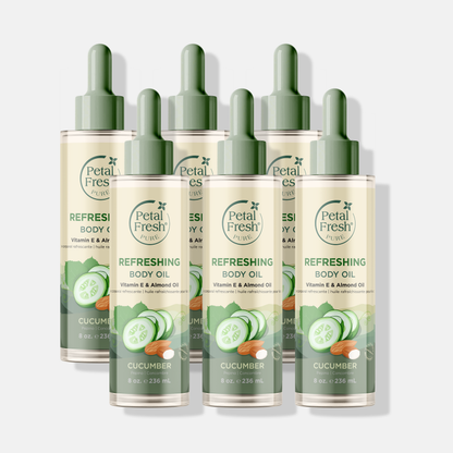 Refreshing Body Oil with Cucumber, 8oz
