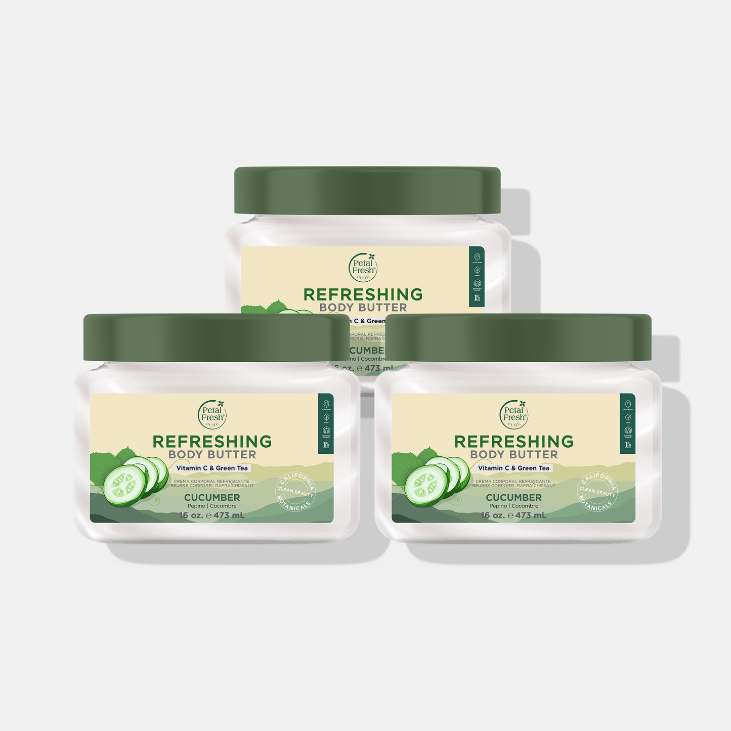 Refreshing Body Butter with Cucumber, 16oz