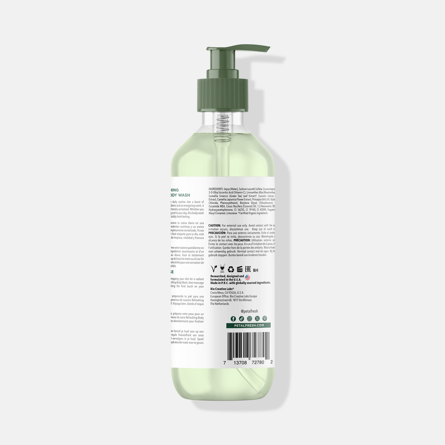 Refreshing Cucumber Body Wash, 32oz