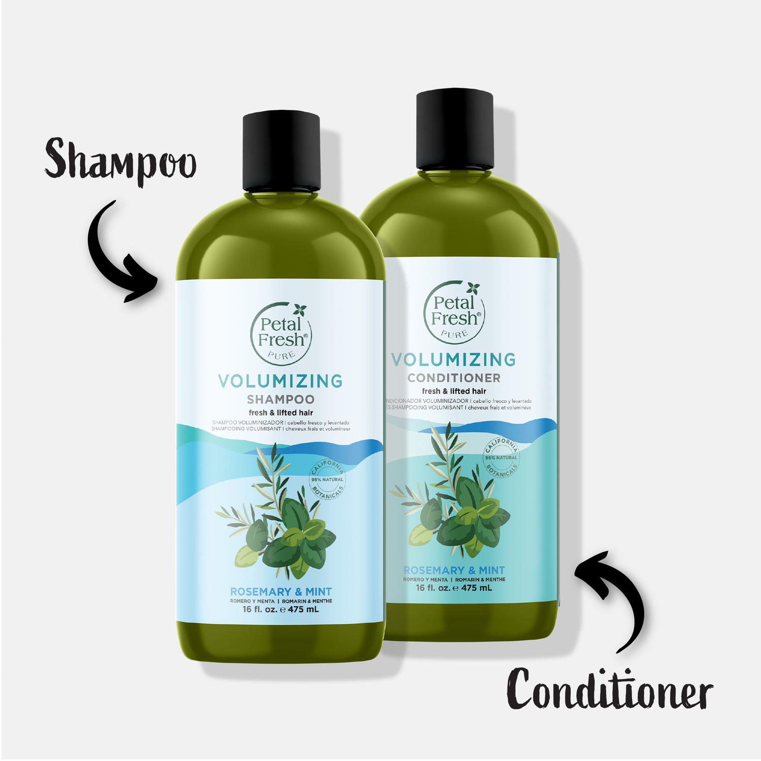 Volumizing Shampoo with Rosemary and Mint