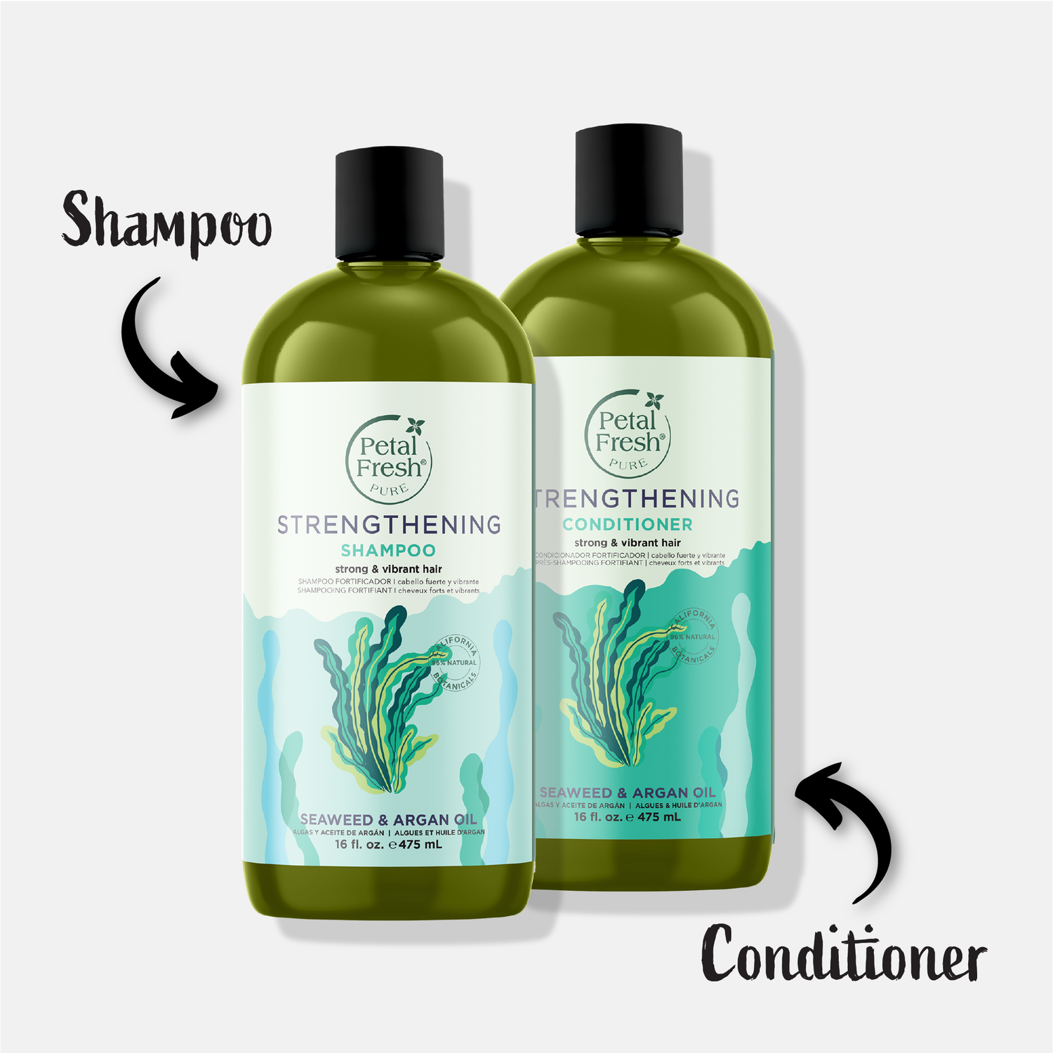 Strengthening Conditioner with Seaweed and Argan Oil