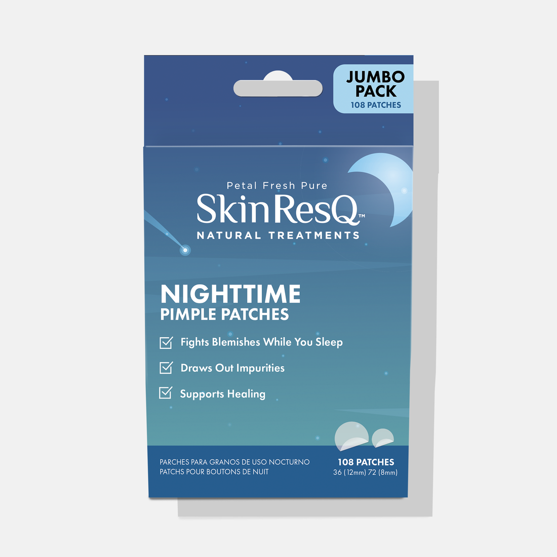 Skin ResQ Nighttime Pimple Patches – Jumbo Pack (108 Count)