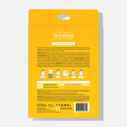 Skin ResQ Get Up &amp; Glow Sheet Mask Jumbo 7-Pack