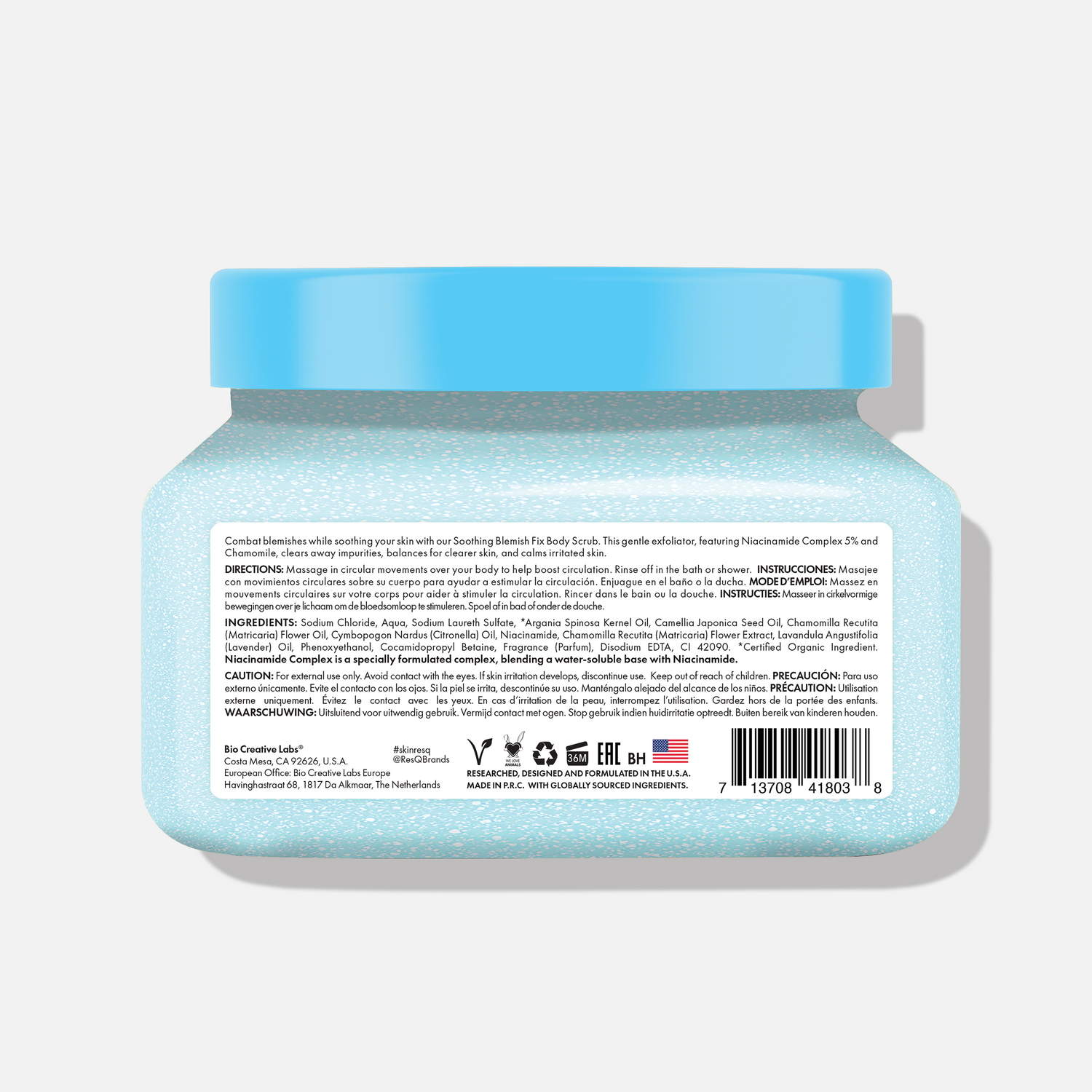 Skin ResQ Soothing Blemish Fix Body Scrub, 16oz