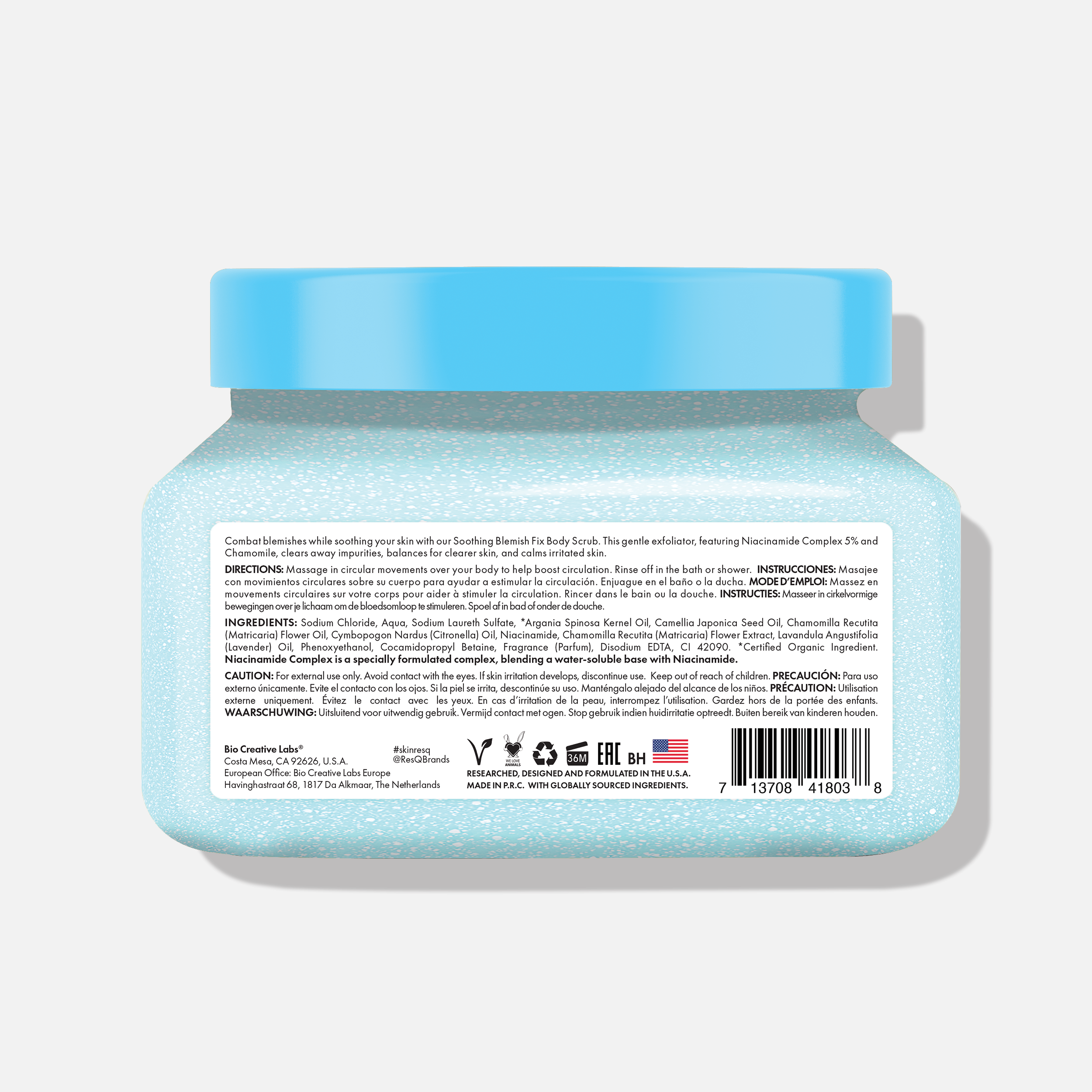 Skin ResQ Soothing Blemish Fix Body Scrub, 16oz