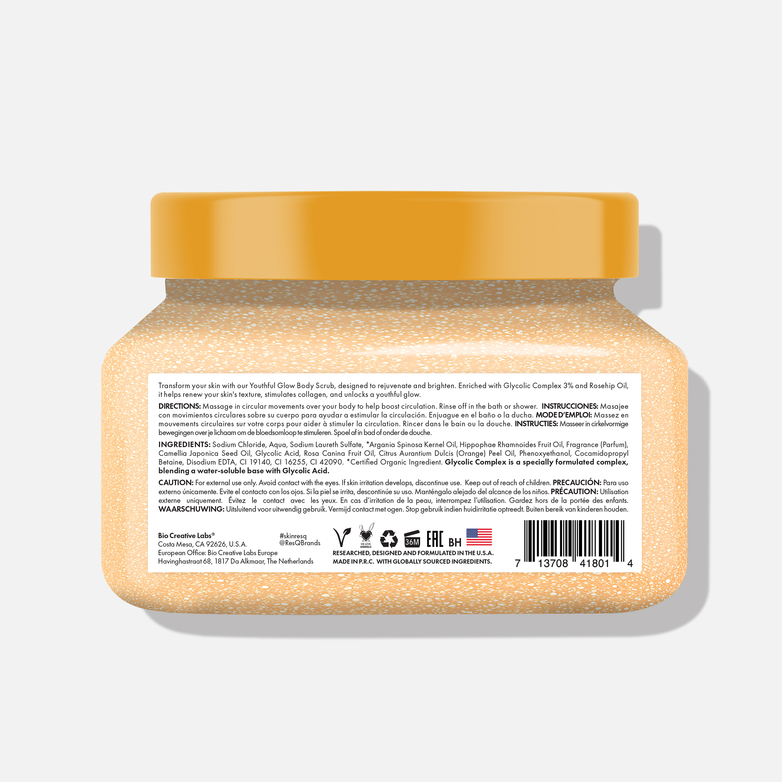 Skin ResQ Youthful Glow Scrub, 16oz