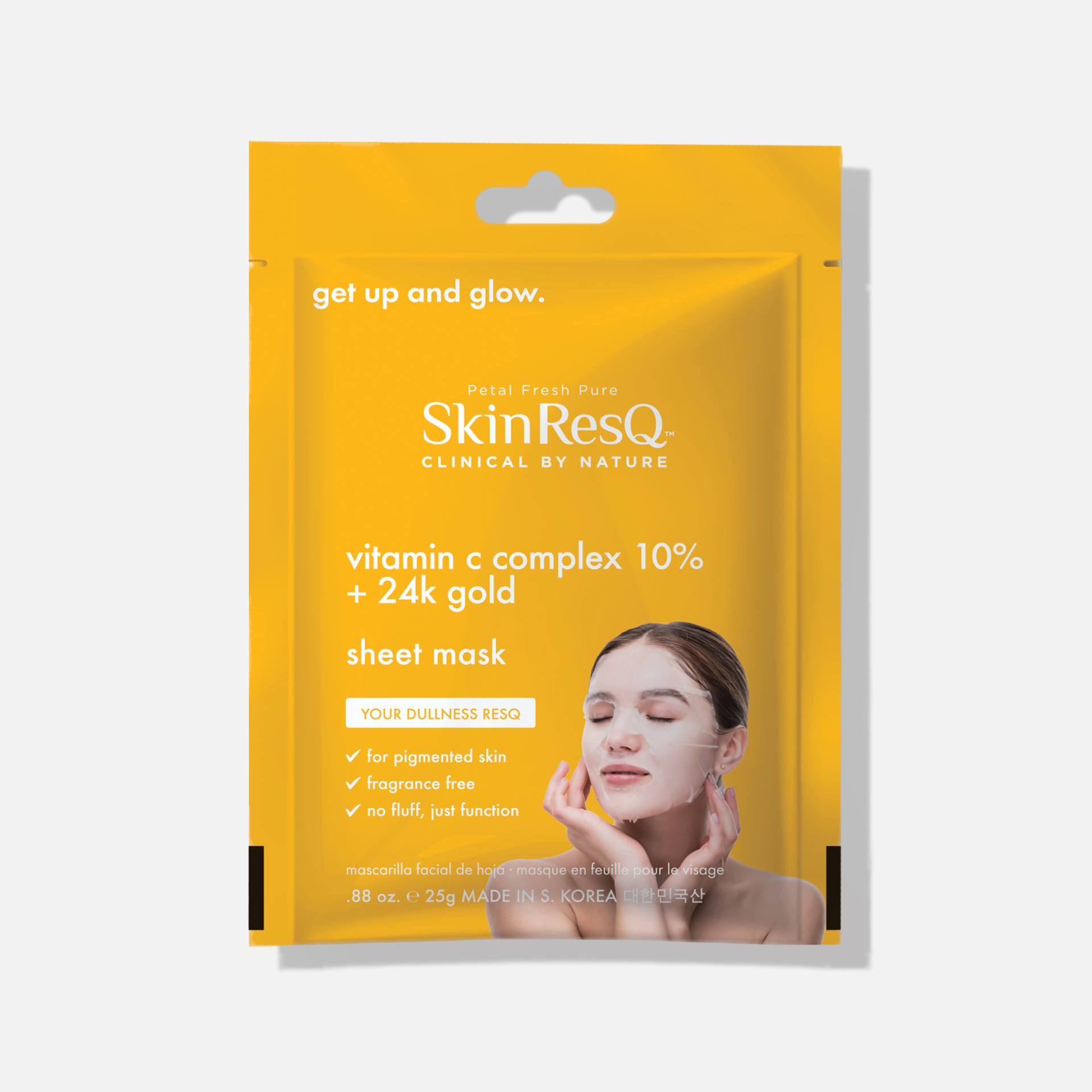 RECOVER DAY MASQUE 新品 ゴールドパッケージ Skin ResQ Get Up & Glow Sheet Mask – Petal Fresh